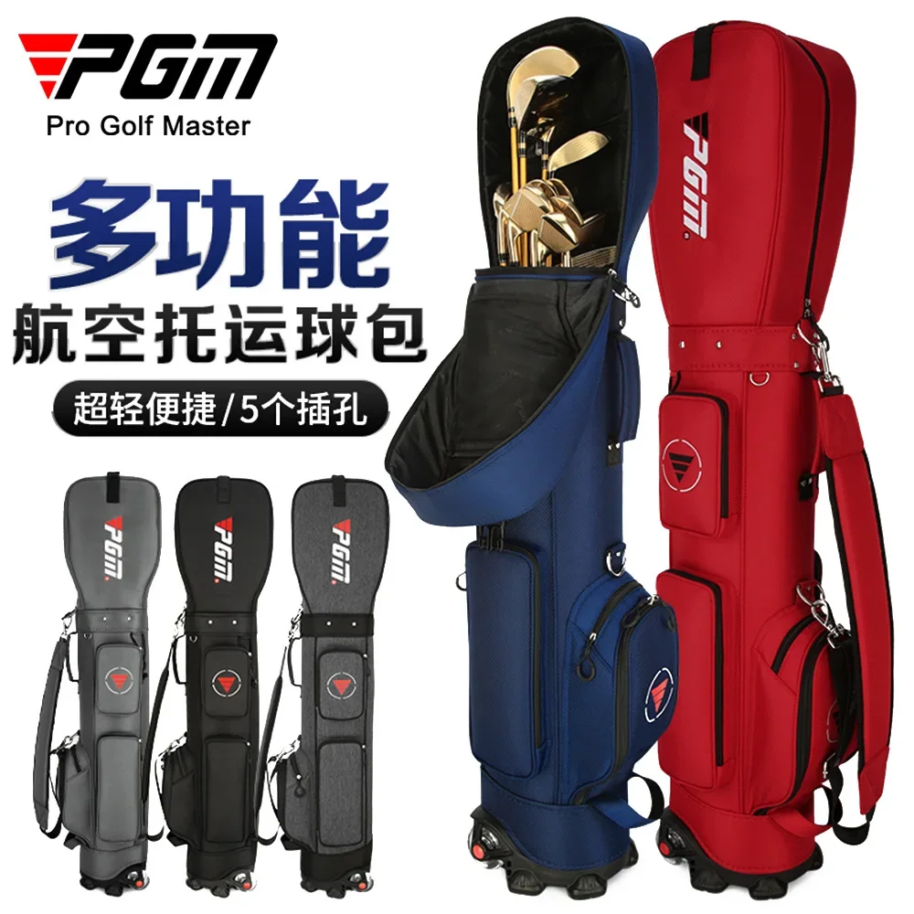 

PGM Golf Bag with Wheels Ultra-light Sport Standard Golf Bags Large Capacity Golf Aviation Ball Storage Multifunctional QB069