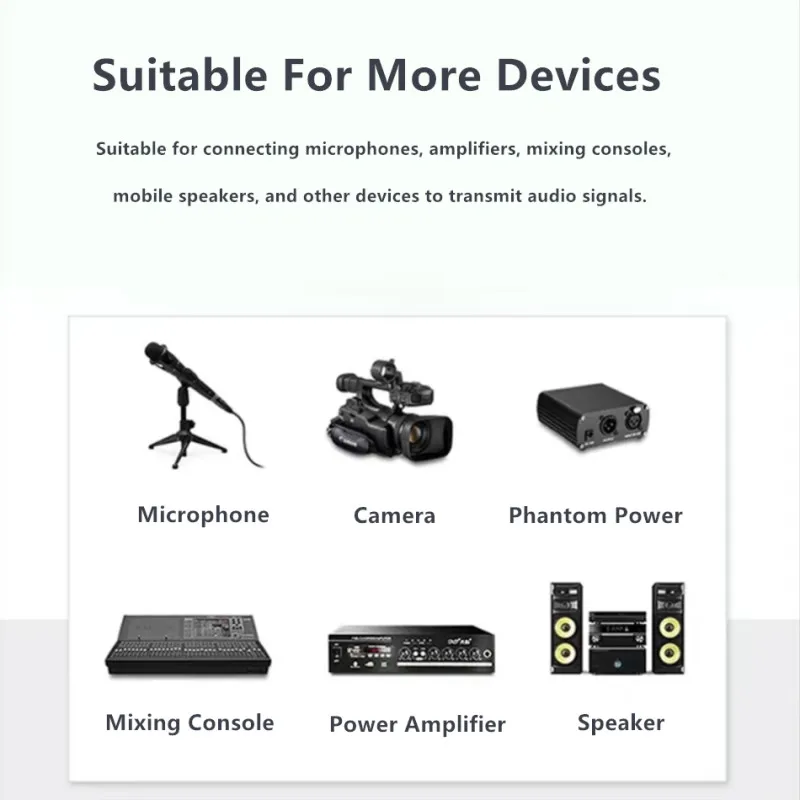 AUX XLR Male To XLR Female Cable For Professional Recording Extension Line Balanced Mixer Speaker Amplifier Microphone Cord