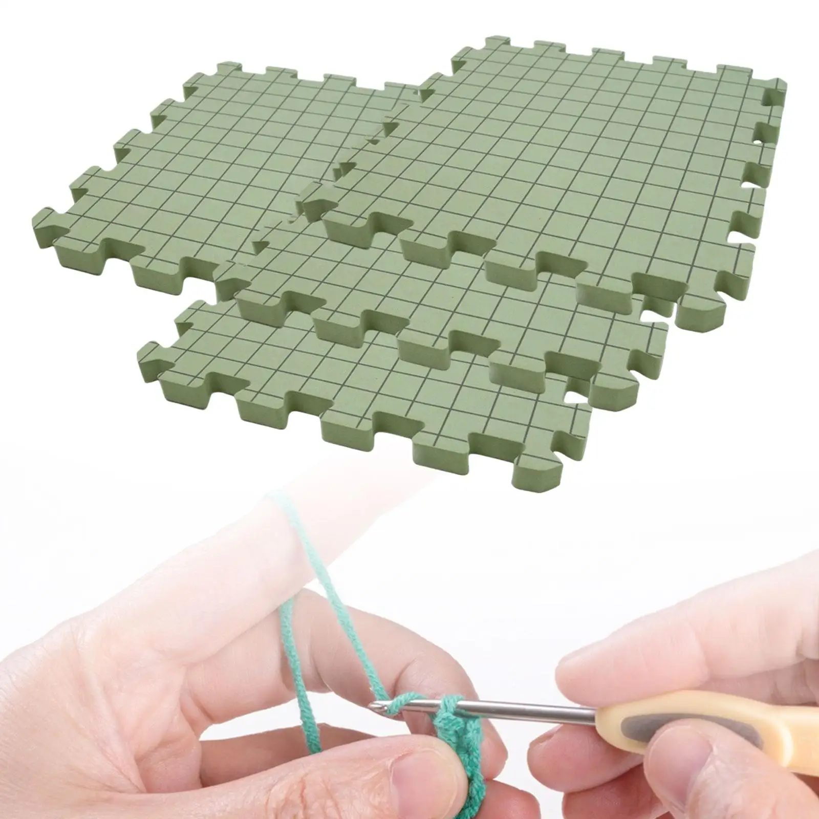 

4 Pieces Blocking Mats for Knitting DIY Woven Board for Beginners