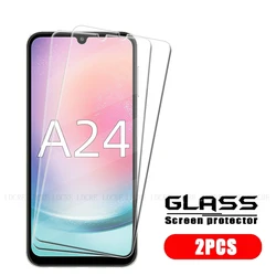 Premium Clear Tempered Glass Screen Protector (4 - Pack) - A24 (2 Front Glass)