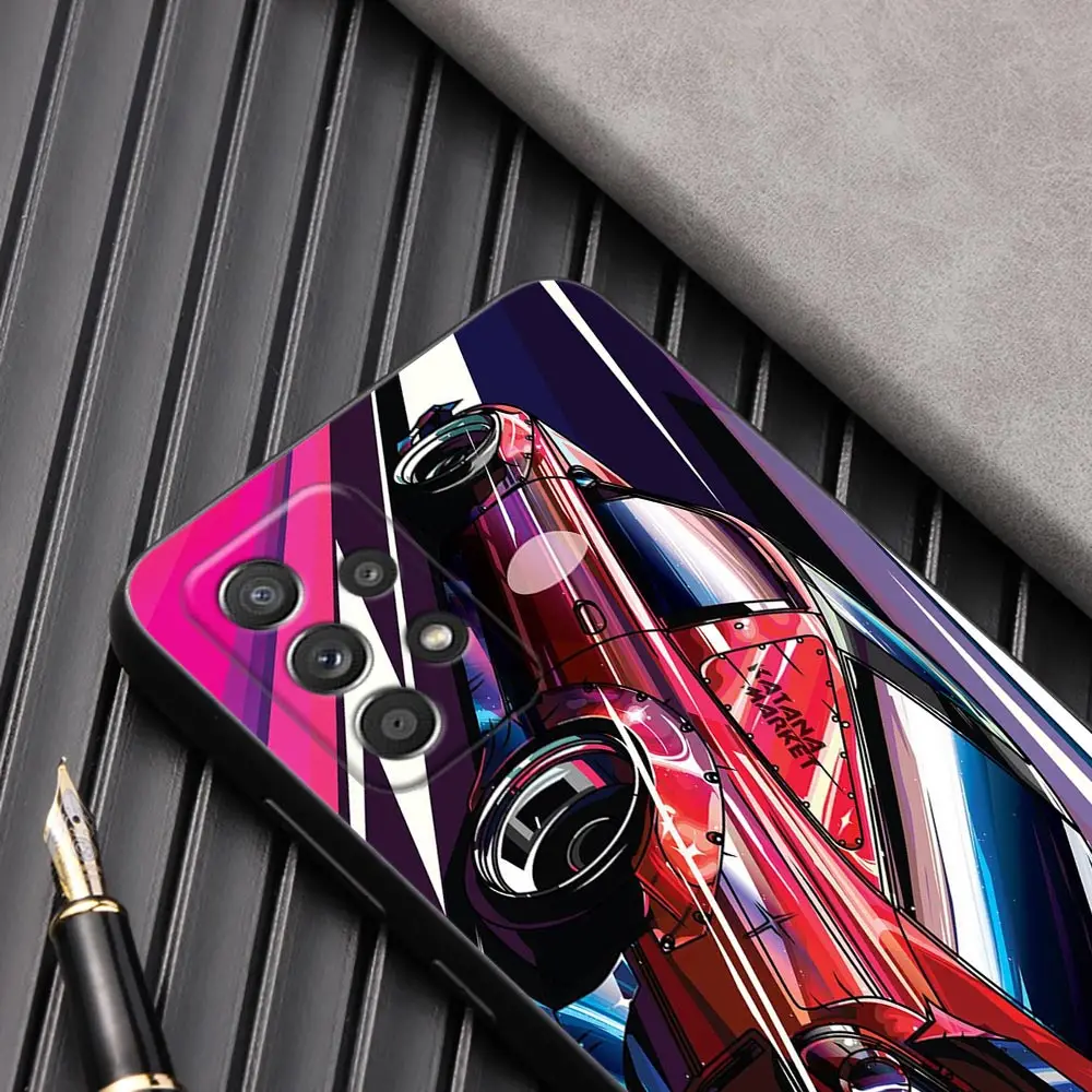 Tokyo JDM Drift Sports Car Soft Phone Case