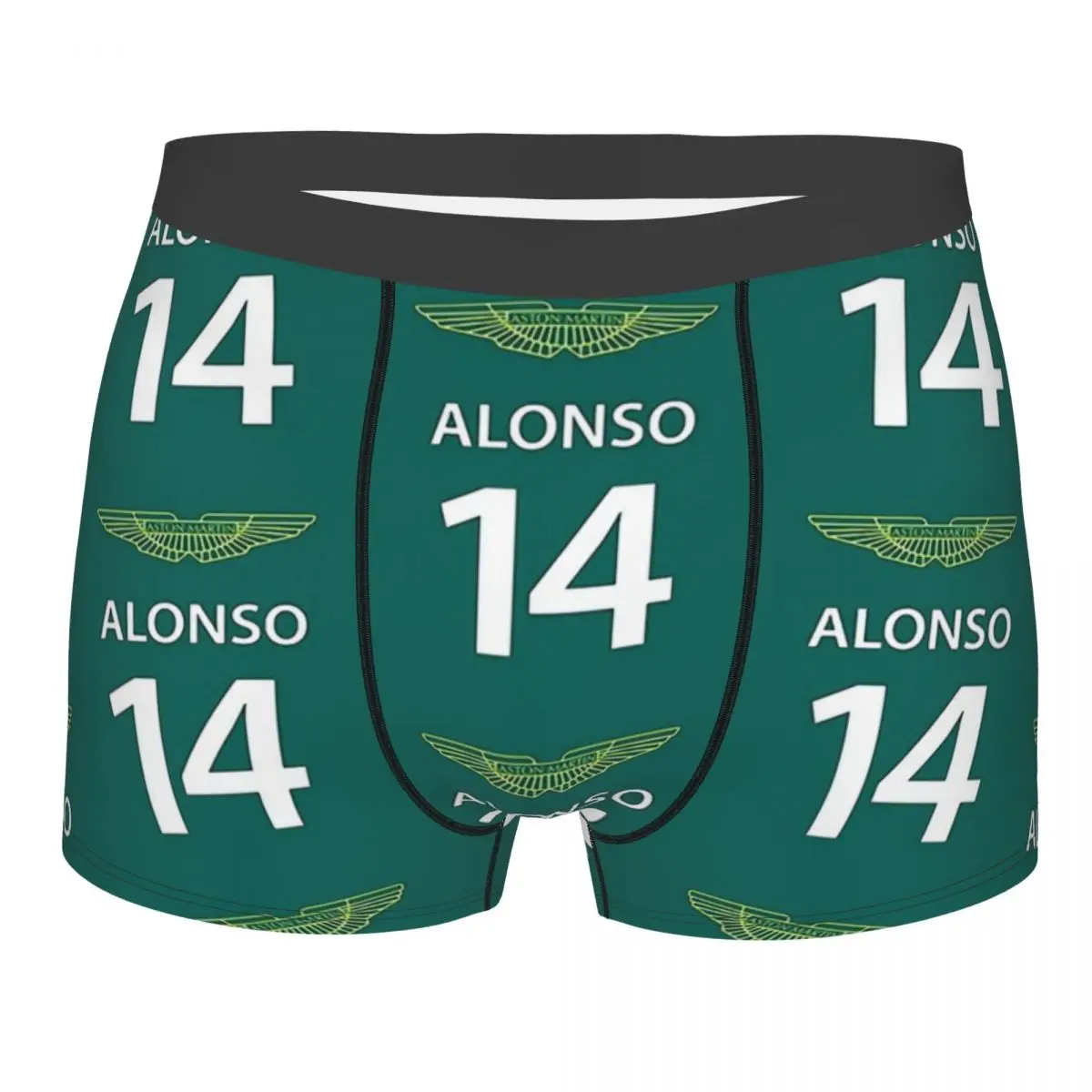 

Fernando Alonso 14 F1 - Formula One1 Men Printed Boxer Briefs Underpants Accessories Outfits Breathable Top Quality Gift Idea