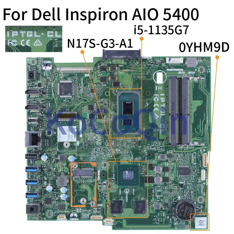 for-dell-inspiron-5400-i5-1135g7-all-in-one-mainboard-0yhm9d-iptgl-cl
