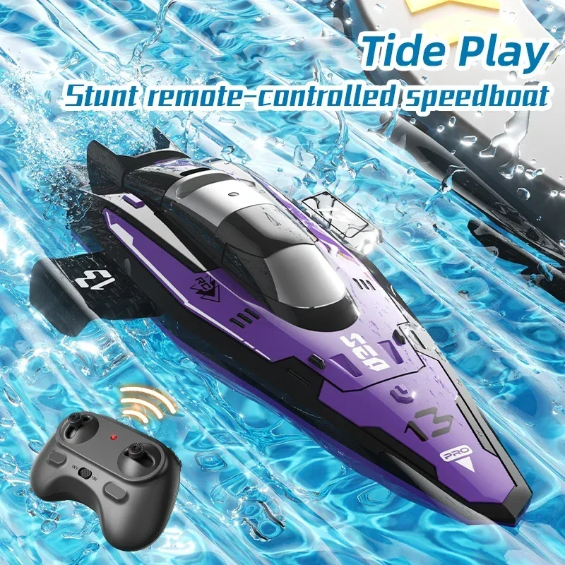 Mini RC Ship High Speed 2.4G Remote Control Boat Toy Rc Speedship With Rechargeable Battery Fast Toy Boat for Children Toys Gift remote control boat