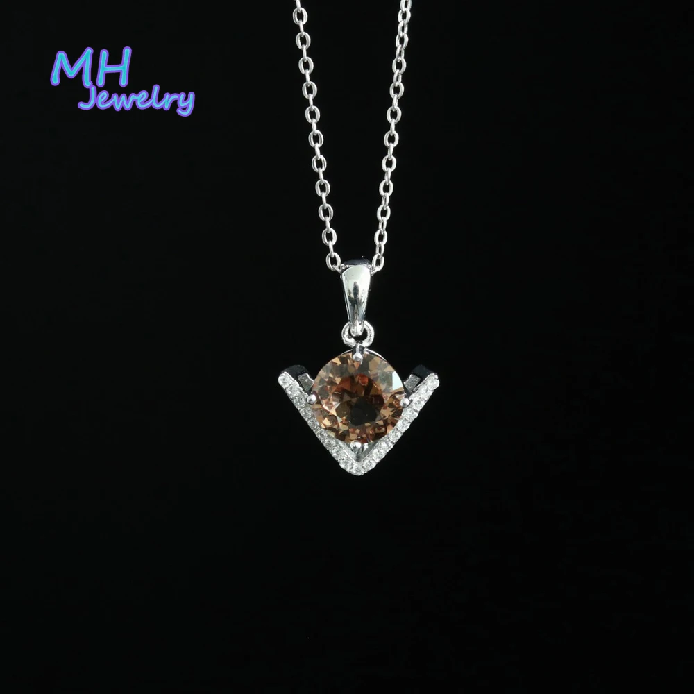 V Mh Zultanite Turco Diaspore Gioielleria Raffinata Cuscino D'Argento Pendenti Collana Creato Diaspore Argento Massiccio Per Regali Di Compleanno V