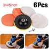 3/4/5 Inch Drill Car Polisher Wool Car Polishing Sponge Pads Kit Reusable Polishing Machine Wax Pads Buffing Waxing Clean Polish 3