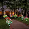 IP65 Waterproof LED Azalea Solar Flowers LightsOutdoor Landscape Light for Lawn Patio Garden Path Decorative Lighting Best Gift 4