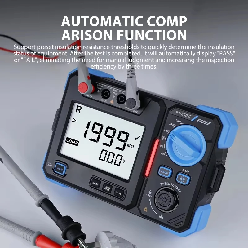 MRT-1050 Insulation Resistance Tester 1000V 20GΩ Megohmmeter AC DC Voltage Measu