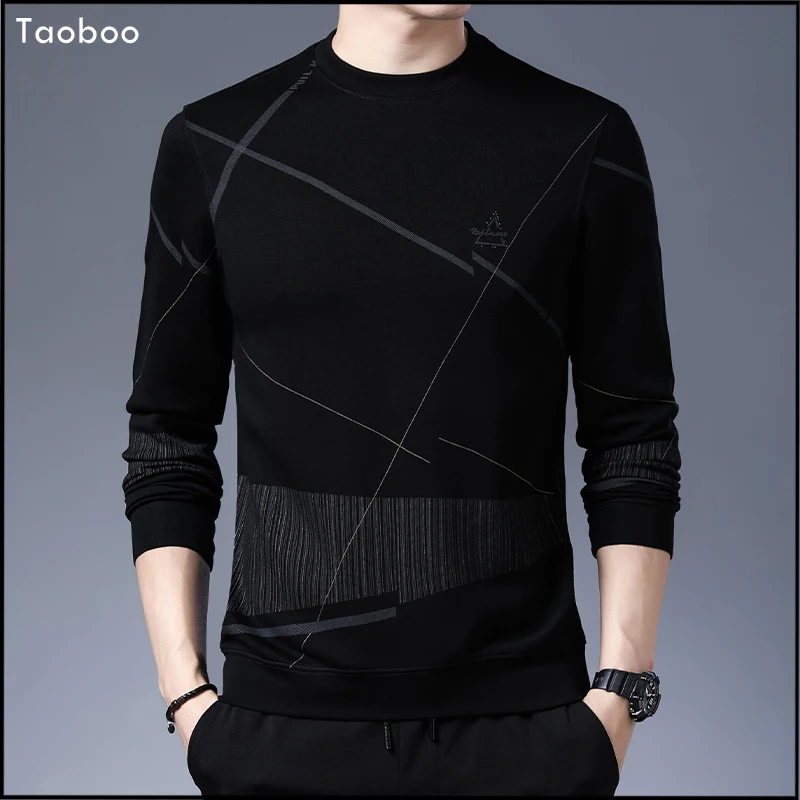 Taoboo 2022 Новинка мужские толстовки высокого качества модная брендовая мужская футболка деловые повседневные свитшоты Винтажный стиль мужская одежда