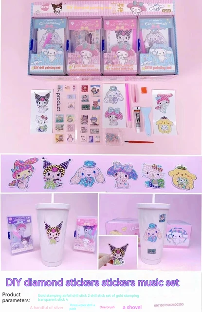 Sanrio Diamond Painting Handmade Diy Kuromi Melody Cinnamoroll Diamond  Sticker Painting Full Diamond Masonry Painting Wholesale - AliExpress