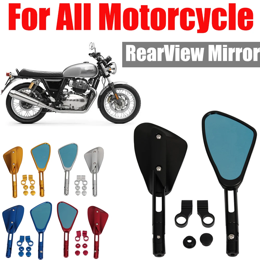 Brandneu Royal Enfield Spiegel Set Schwarz