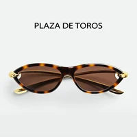 Marques de luxe à la mode femmes oeil de chat écaille de tortue lunettes de soleil UV400 lunettes ovales pour femme créateur de mode lunettes classiques 3