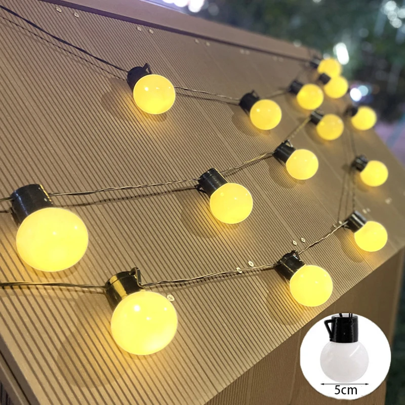 

3M 10M Led String Light Ball Globe Bulb Fairy Lights Chain G50 Outdoor Garden Patio Garland Wedding Party Christmas Decoration