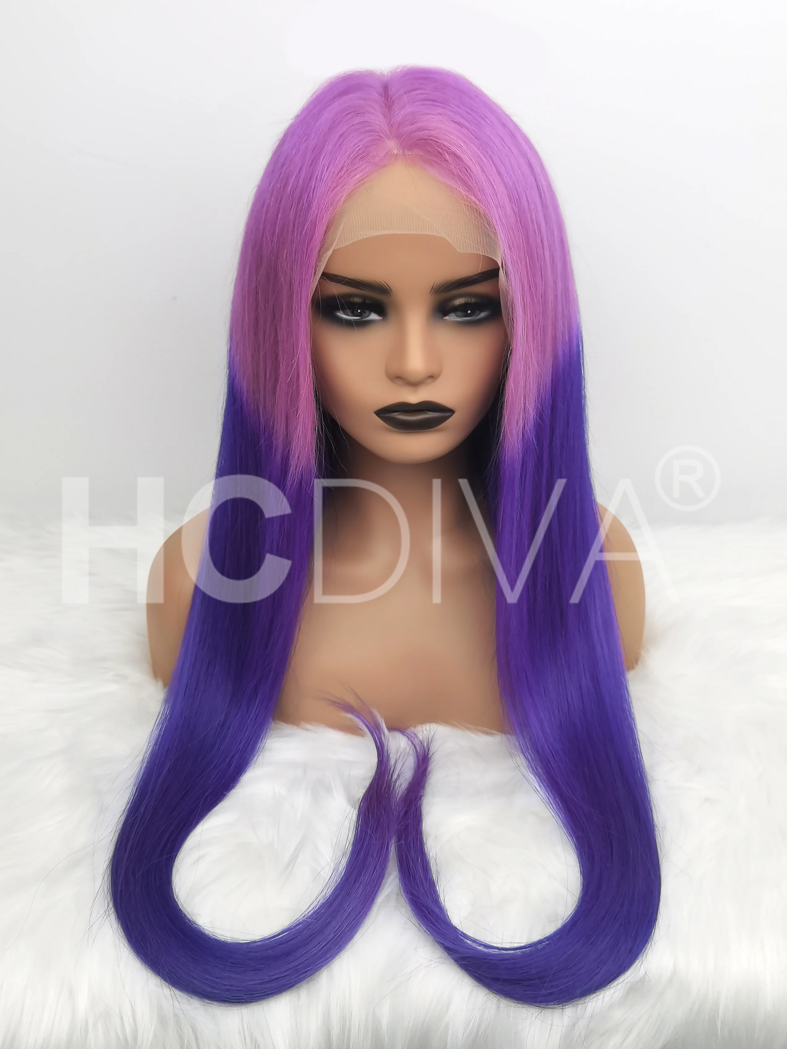 Рисунок 3 - Лавандовый парик на сетке спереди