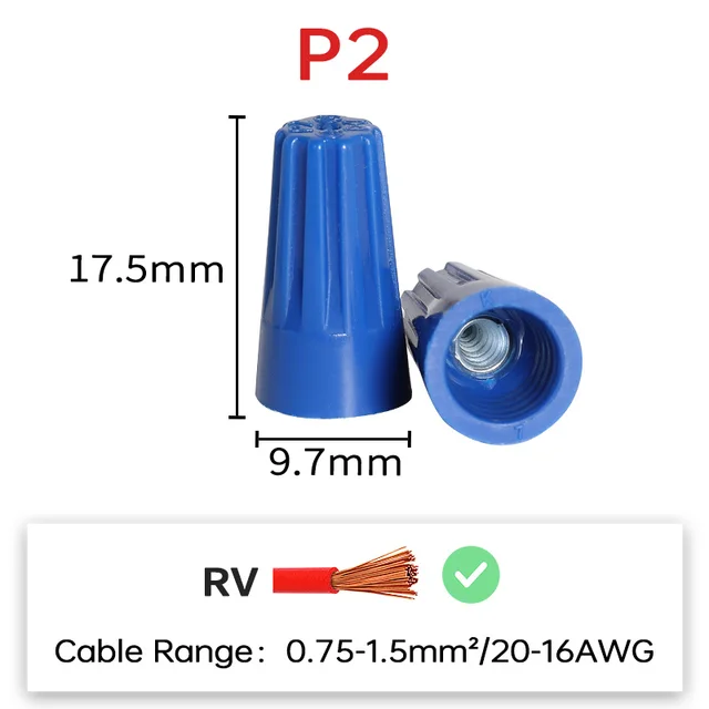 Kit 102 Pezzi Connettori Elettrici A Vite - Morsetti Isolanti Nylon Per Cablaggi Fai Da Te