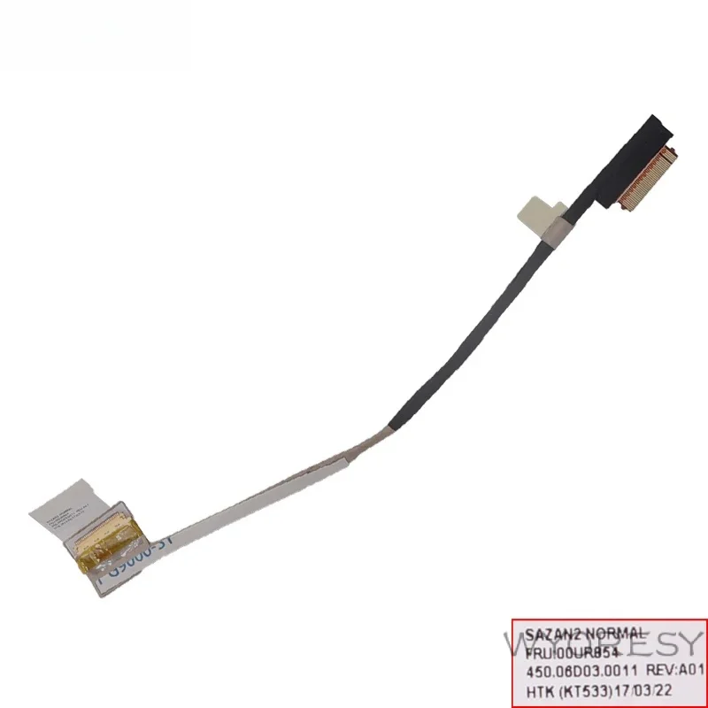 Lenovo ThinkPad T560 P50S 30Pin PN:450.06D03.0011 00UR854 스크린 LVDS 커넥터용 새 노트북 LCD 케이블