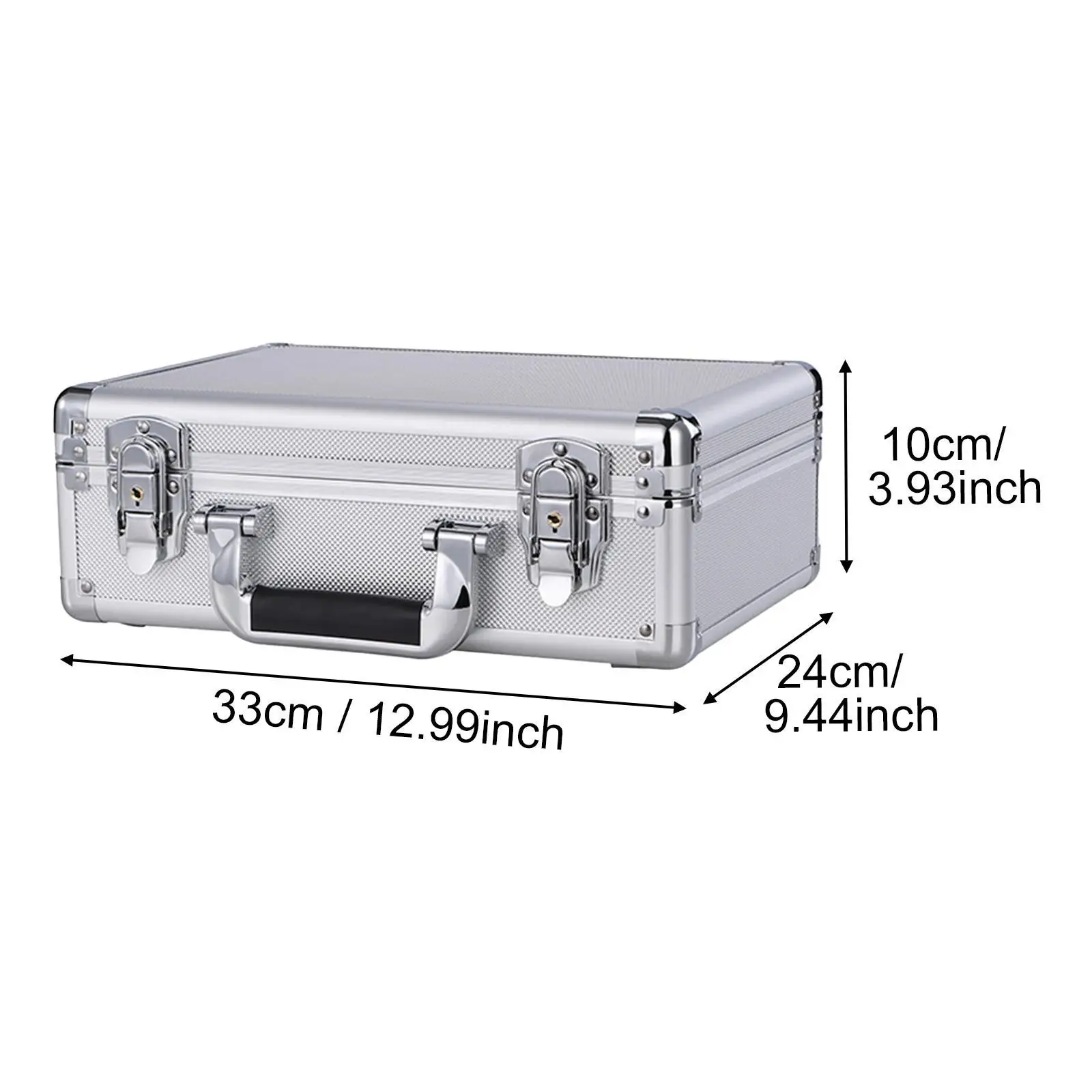 Aluminum Alloy Case Secure Document Storage Box Toolboxes Hard Shell Suitcase Equipment Protection Case for Travel Men 6