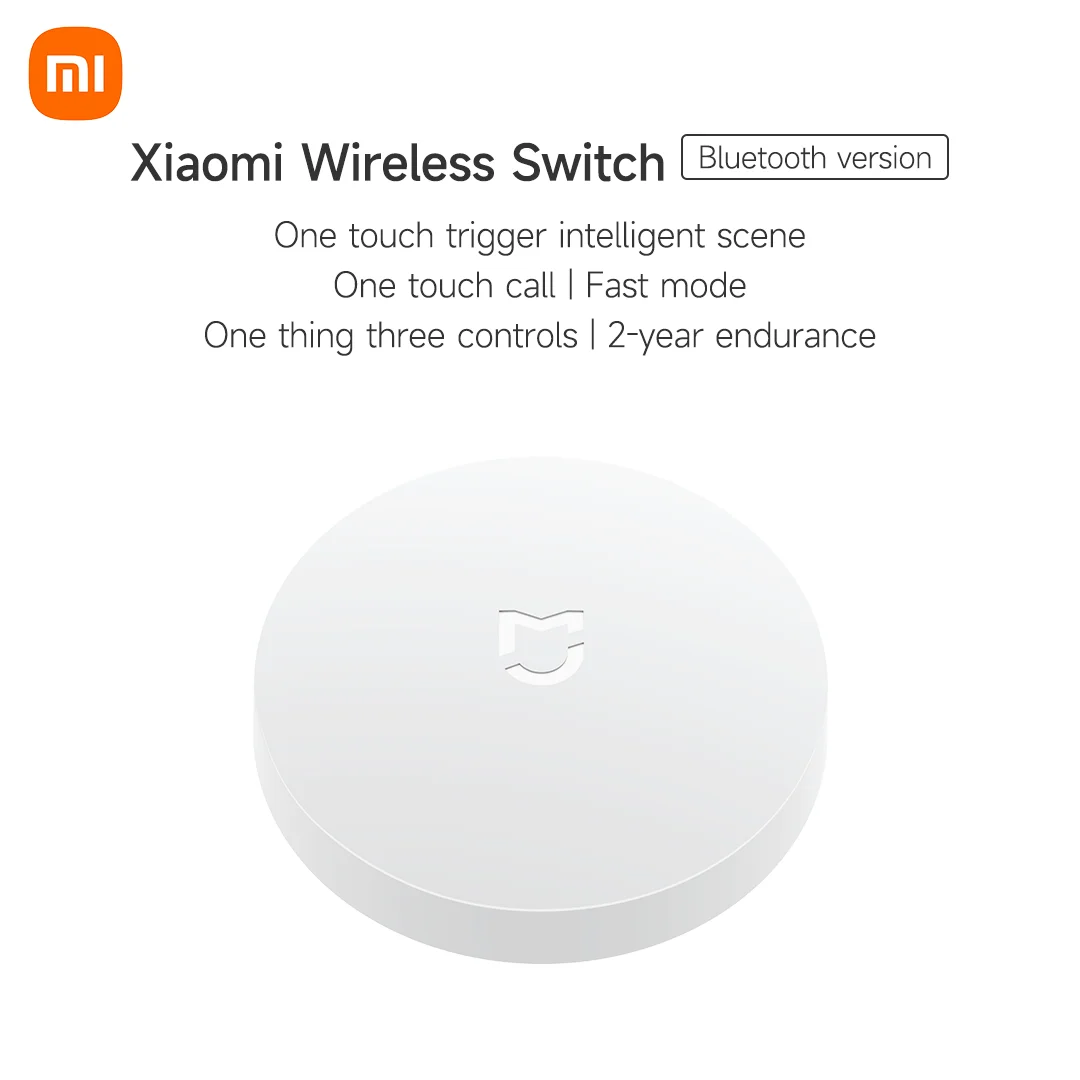 Xiaomi Smart Wireless Switch for xiaomi Smart Home House Control Center Intelligent Multifunction wireless key bluetooth version