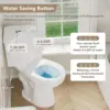 Superflo Elongated Corner Toilet, Compact 17.2"" Tall Toilet With Comfort Height Toilet Bowl & Dual Flush Tank, Space-Saving 4