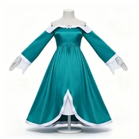 Robe de bal de princesse Rosalina en satin de luxe à épaules dénudées pour filles, costume d'Halloween, cosplay, carnaval, fête, costume pour enfants 2