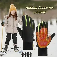 Children's Gloves Winter Children's Gloves Padded Warm Riding Gloves Touch Screen Non-slip Waterproof Ski Gloves Outdoor Gloves