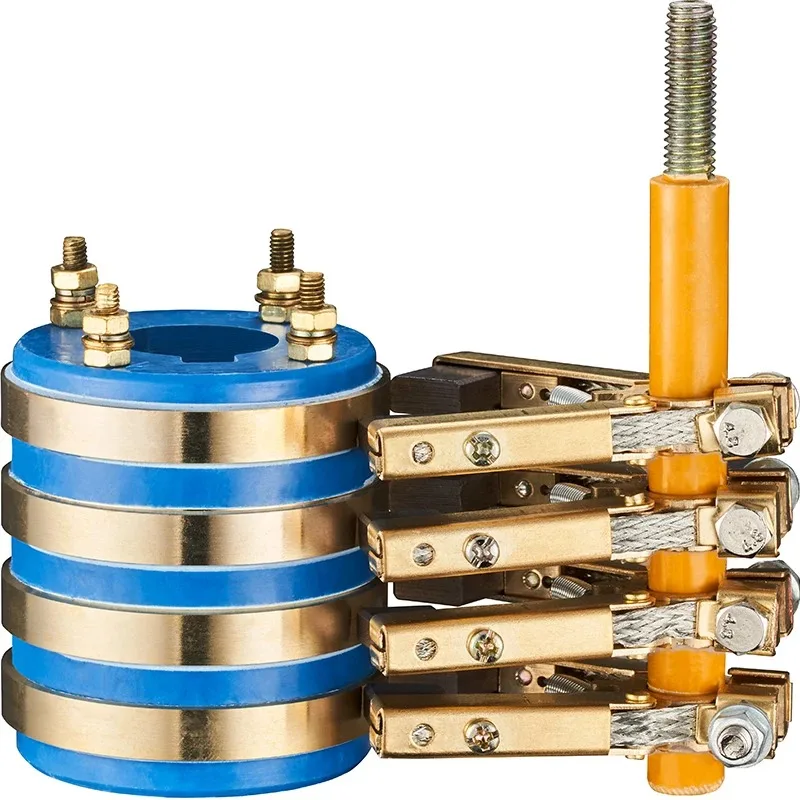 1 SET Four way collector ring assembly conductive slip ring / copper ...