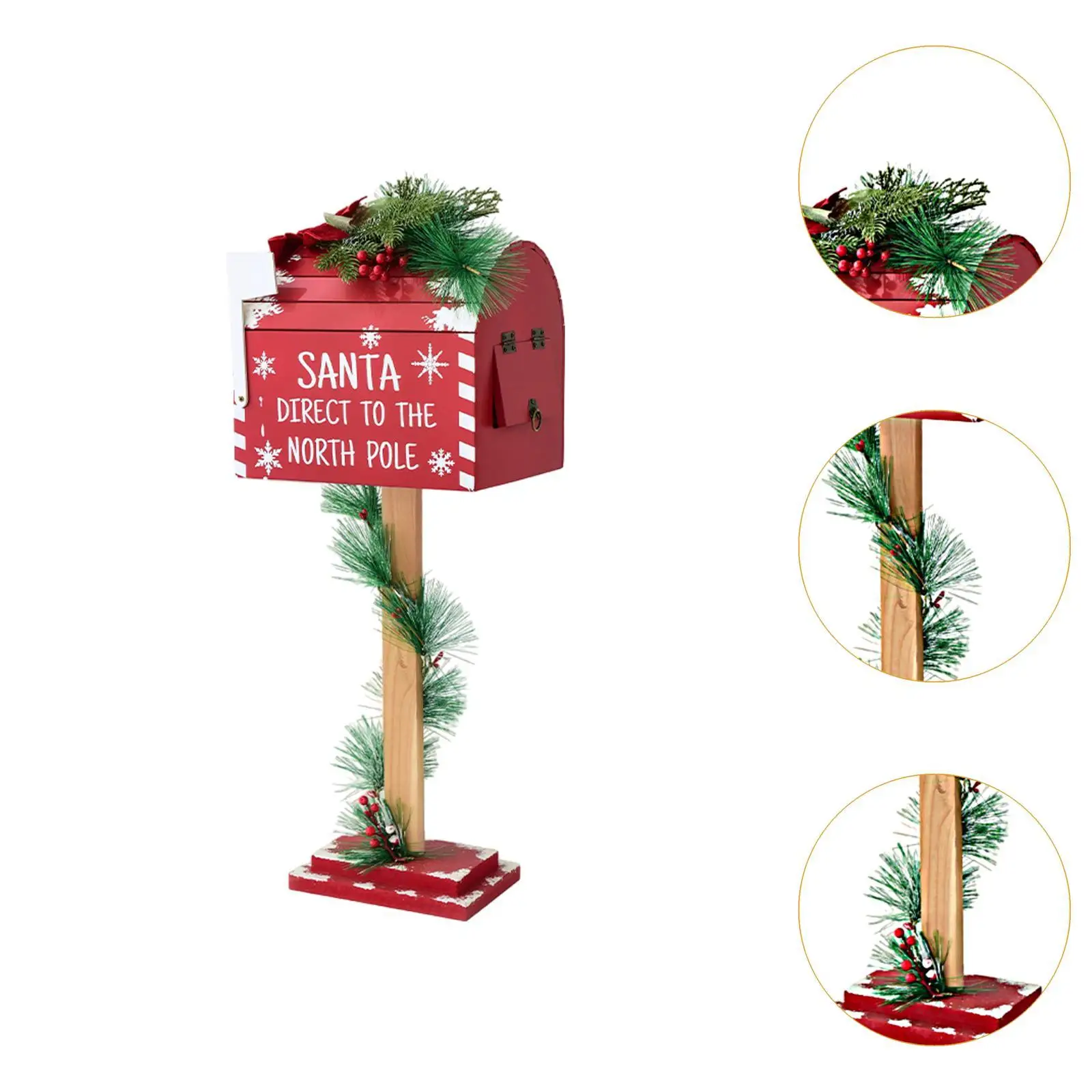 Christmas Decoration Santa Mailbox 24.4 inch Mail Box for Holiday Cafe Hotel Christmas Decoration Santa Mailbox 24.4 inch Mail Box for Holiday Cafe Hotel