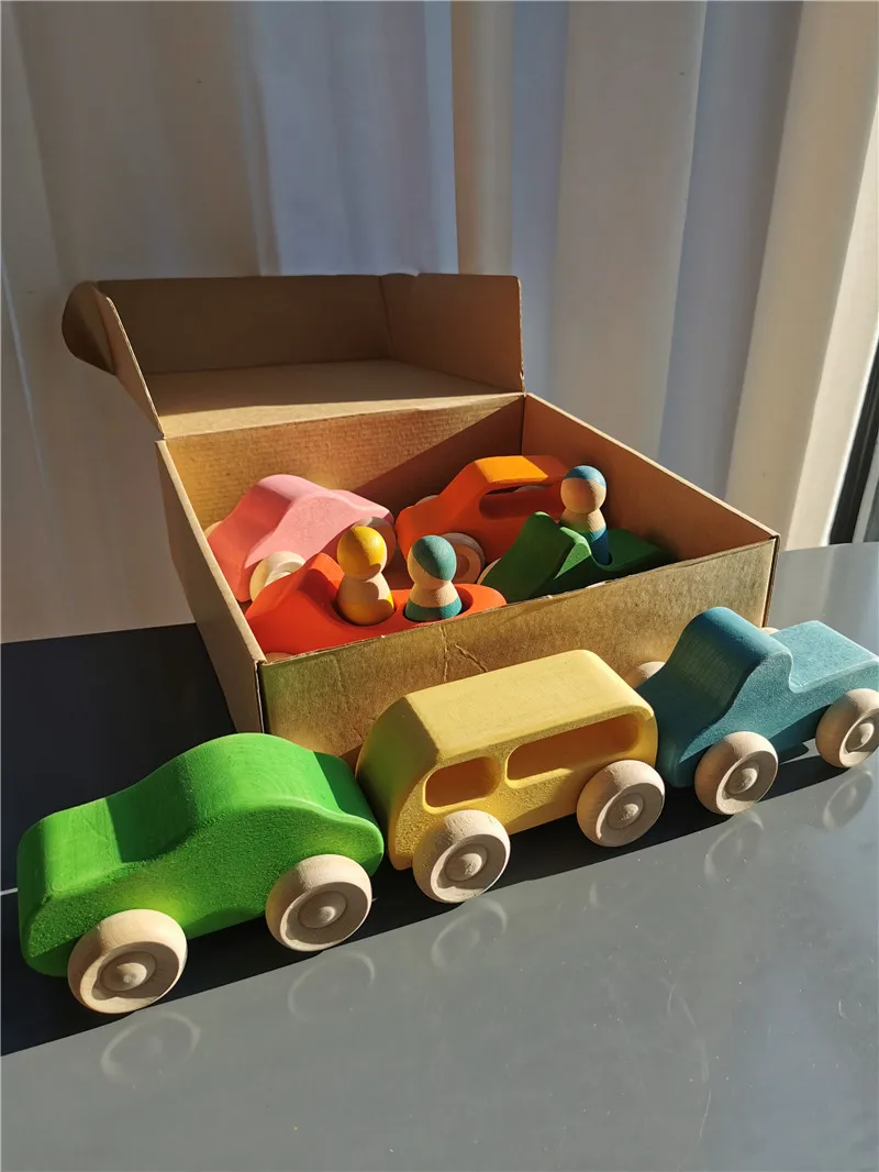 Wooden Toys Building Blocks Montessori Wooden Stacking Blocks