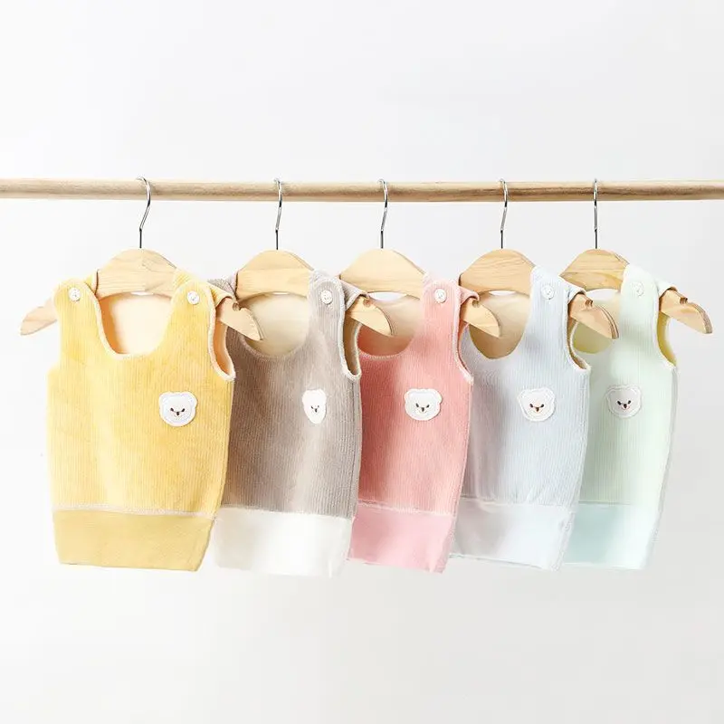 Newborn Baby Vests For Girls Boys Fleece Thicken Warm Kids Casual Waistcoats Infant Toddler Sleeveless Outerwear Autumn Winter