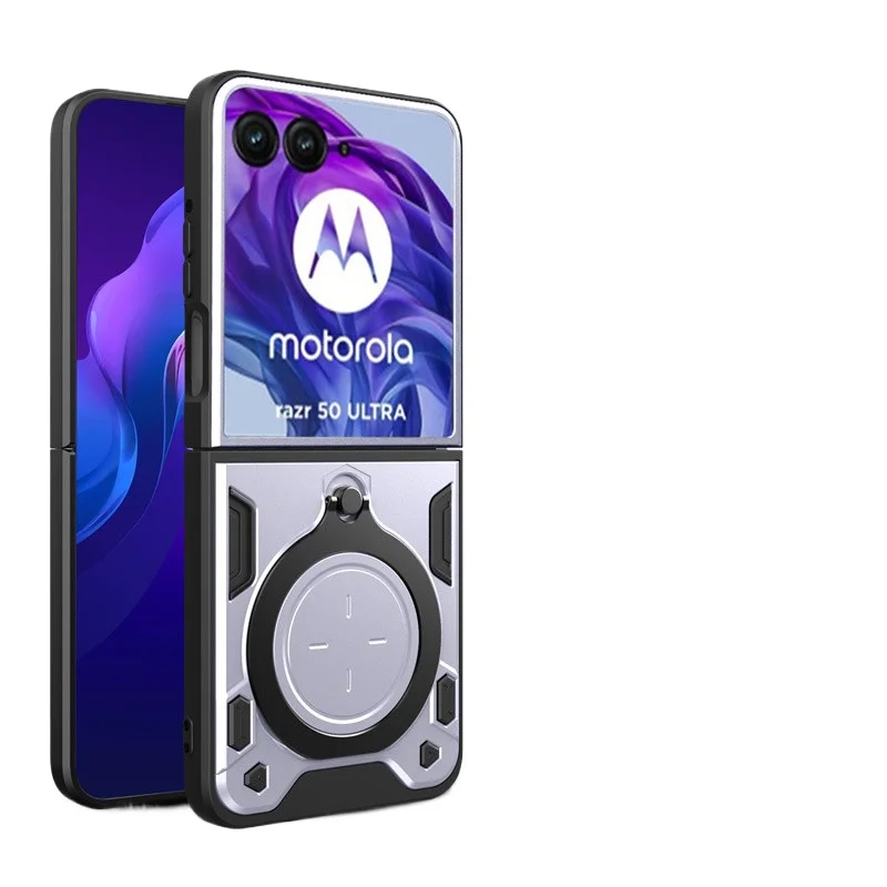 Heavy Duty Protective Magnetic Cover with Ring Holder Stand