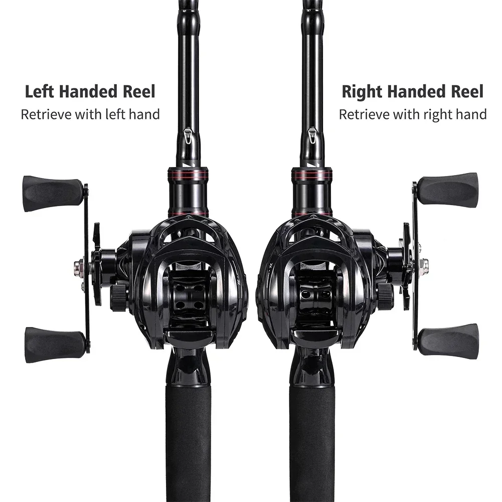 1pc Baitcasting Fishing Reel 7.2/1 Gear Ratio 12LB Max Drag For Saltwater Freshwater 126*100mm Fishing Tool Parts