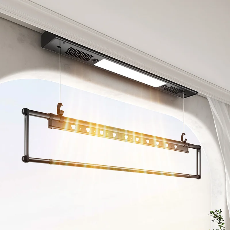 

Single Pole Electric Clothes Hanger Small Unit Invisible Balcony Remote Control Lifting Side Mounted Telescopic Household