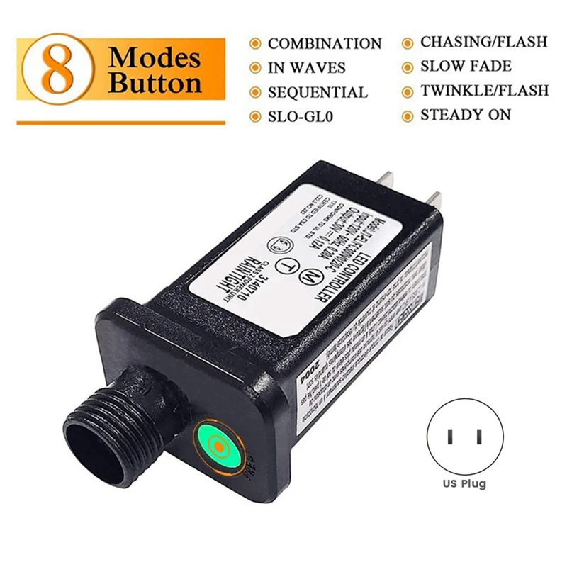 24V Transformer Plug Power Supply Suitable for Christmas Halloween LED Equipment Decorations US Plug transformer power supply