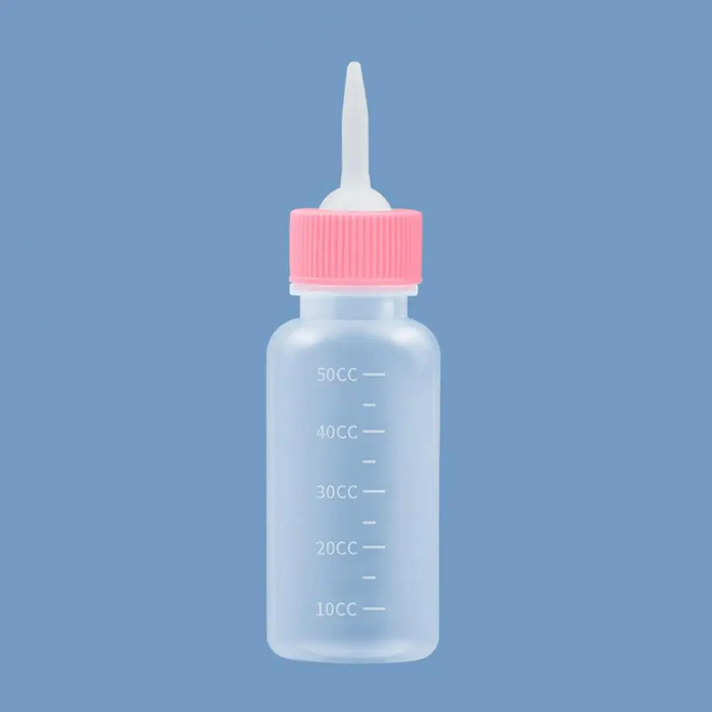 Pet Milk Feeder Soft Nipple Pet Bottle Scale Soft Nipple Feeding Bottle Kits for Newborn Pets 50ml/120ml Silicone for Kitten
