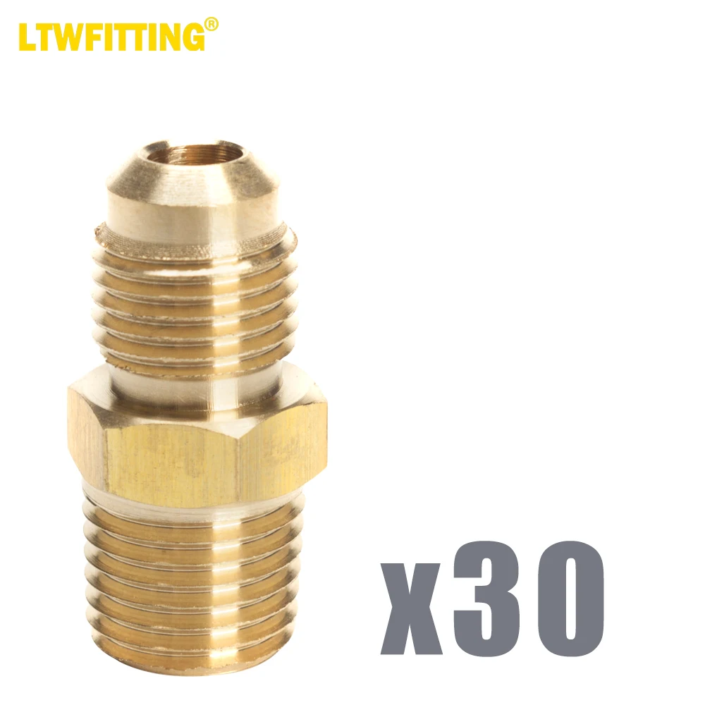 

Латунная раковина LTWFITTING 5/16 дюйма OD x 1/4 дюйма, Мужской NPT соединитель, трубчатый фитинг (комплект из 30 шт.)