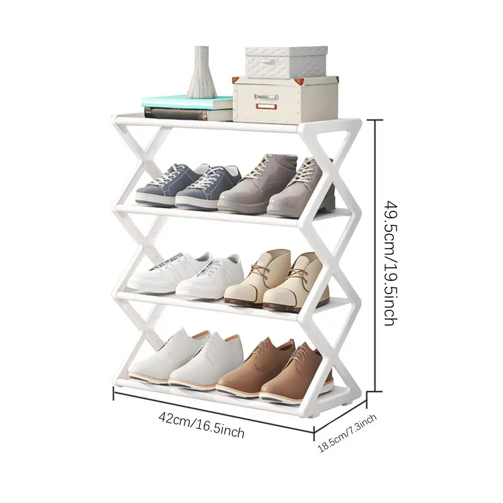 Home Furniture X-Shaped Shoe Rack Multi-Tier Storage Organizer For ...