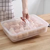 10/18/34 Grids Egg Storage Box With Lid Kitchen Refrigerator Egg Box Egg Drop Rack Egg Storage Box Fridge Egg Organizer Tray 1