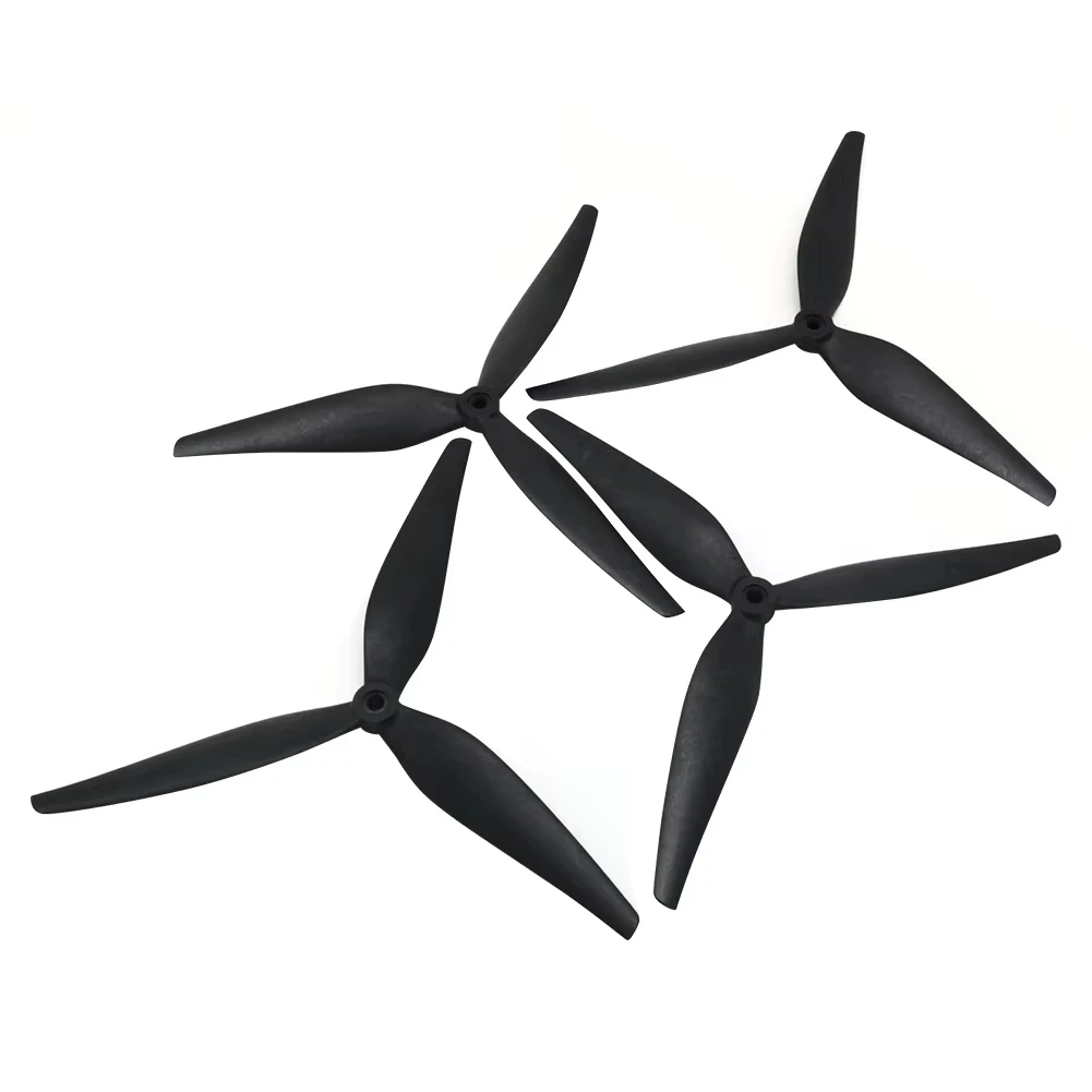 High-Performance 3-Blade Black Carbon Reinforced Nylon Propeller Set for FPV