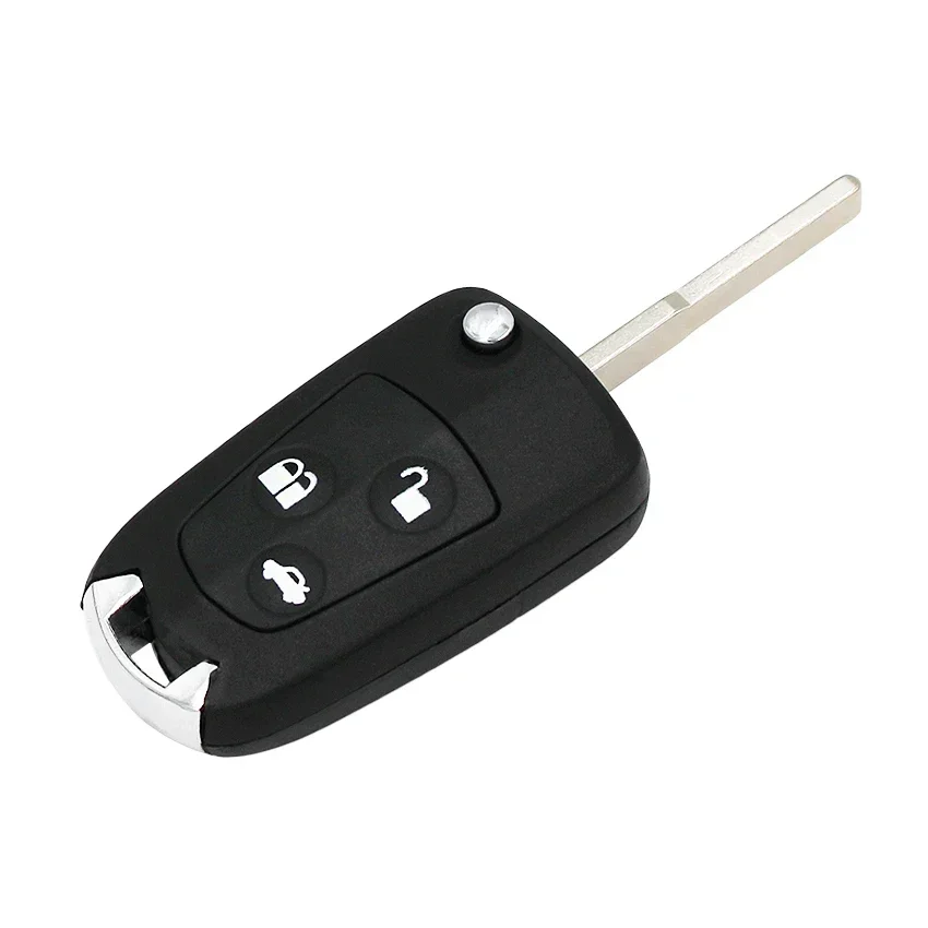 Key Case Car Key Shell Key Cover Folding Car Key Shell Fob Cover Folding Flip Remote Key Shell Case Smart Car Key Housing Uncut Blade For Ford Focus Suit Festiva Fusion KA 2002-2007