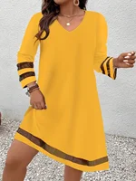 Grande taille mode femmes élégantes robe ample tenue décontractée femmes robe nouveau tempérament 2