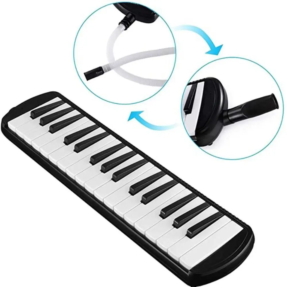 Adult 32 Keys Pianica Mouthpiece Piano Keys Harmonica Educational Keyboard Style Mouth Organ Beginners