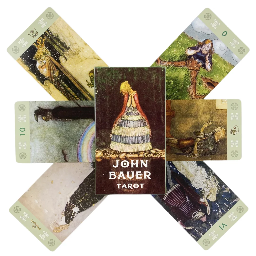 

John Bauer Tarot Cards Traditional Fate Edition Divination Oracle Prophecy Family Party Board Game High Quality Toys