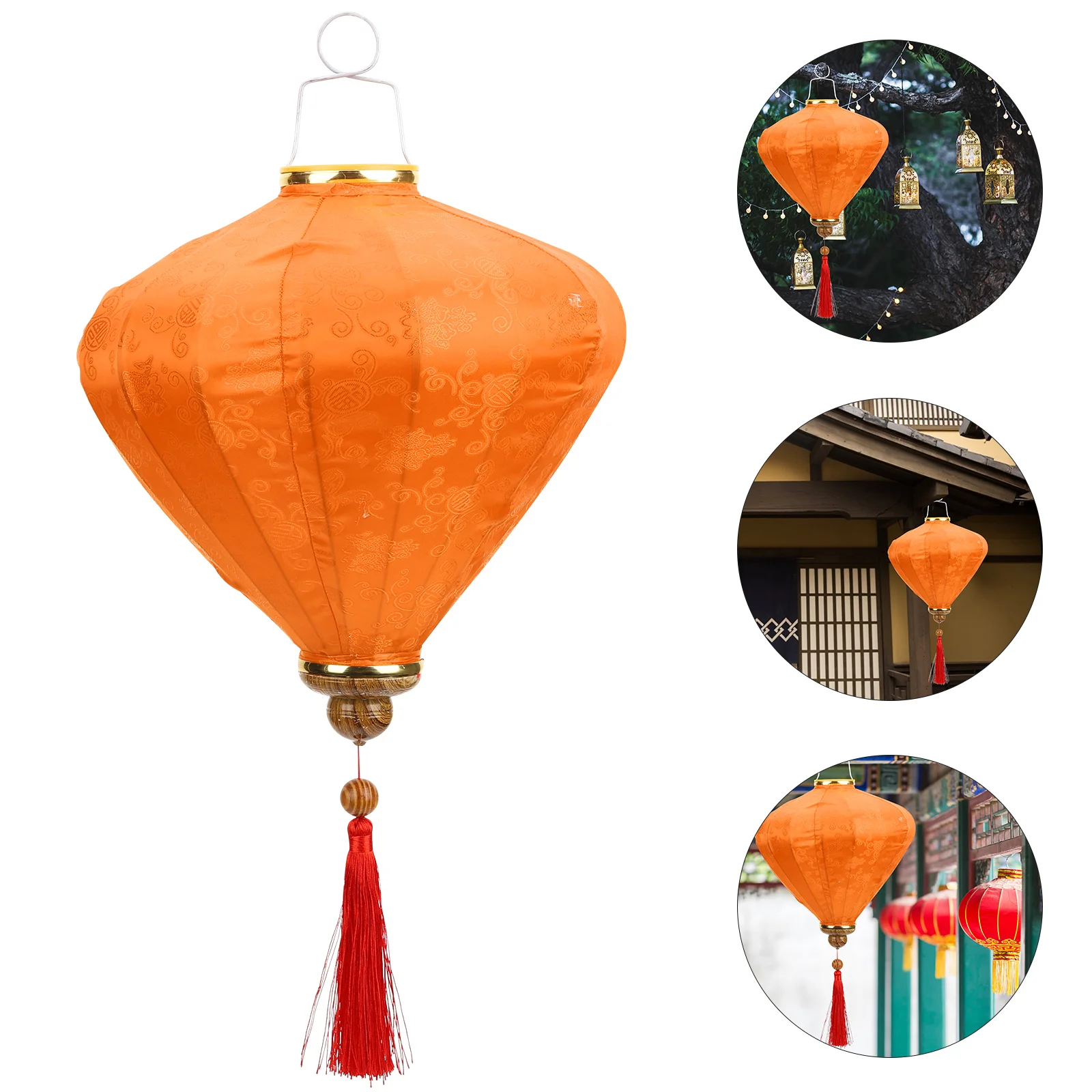 

Lantern Japanese Lanterns Festival Decorations Branches Party Chinese Hanging Flocking Cloth