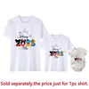 2025 Disney Trip Mickey Minnie Mouse Family Matching Shirts Cotton Dad Mom Bro Sis Kids T Shirt Baby Rompers 4