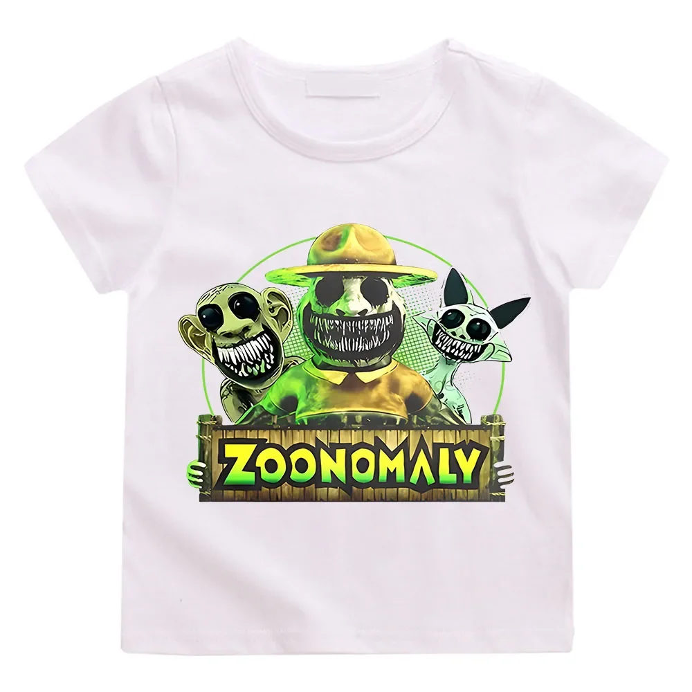 Game Zoonomaly T-shirt Summer Kids Cartoon Clothes Cotton Baby Girls Boys Short Sleeve Teens Birthday Sportwear Children T Shirt 2