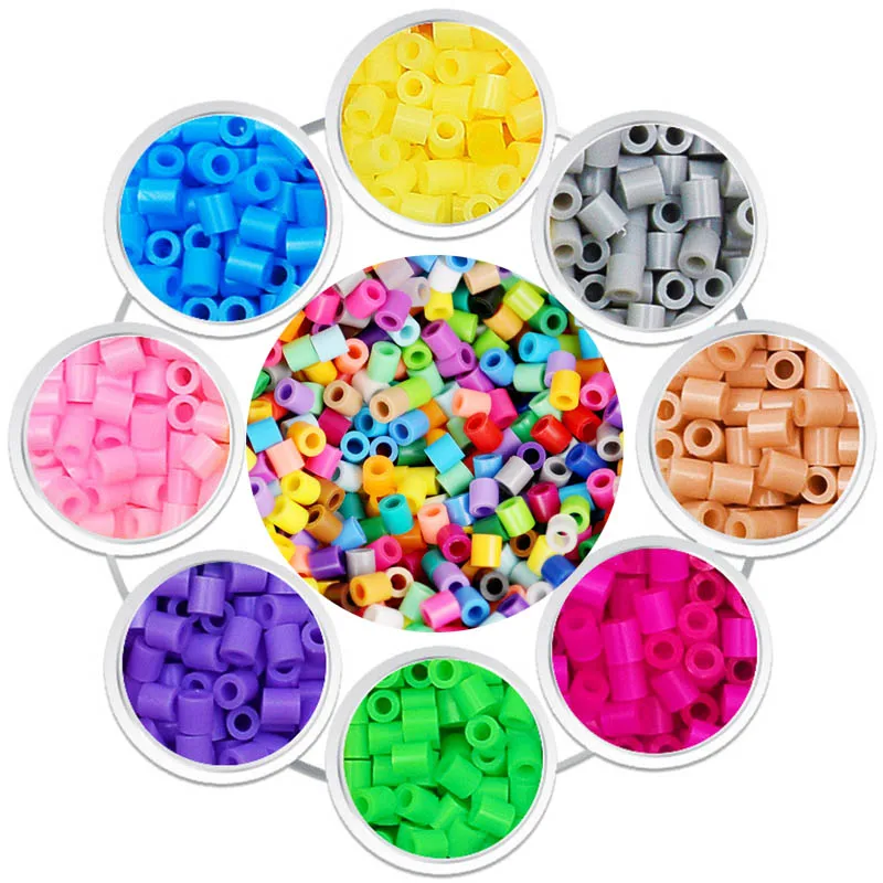 360pcs/box packing 5MM hama beads diy toy 48kinds colors foodgrade perler Iron  beads PUPUKOU fuse
