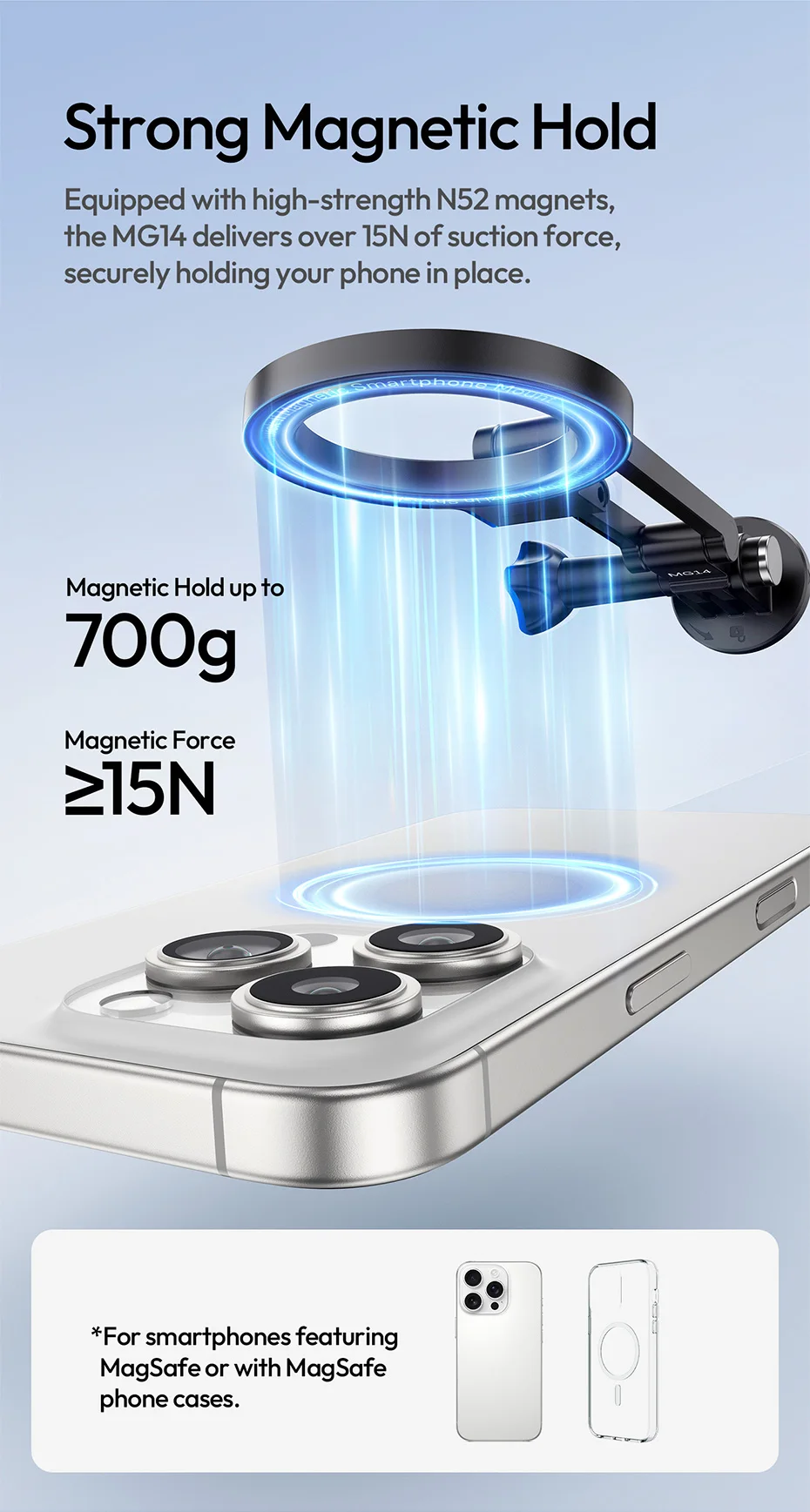 Magnetic Neck Mount for Gopro for Insta 360 for DJI Omso Action Camera Smartphon