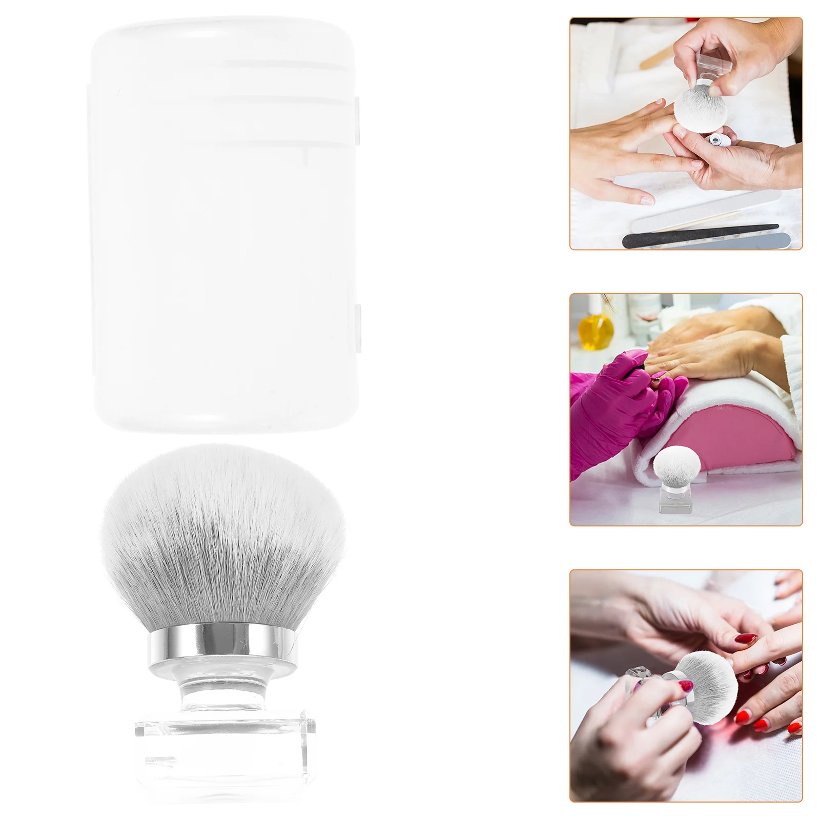 

Nail Cleaning Brush Fingernail Brush Portable Powder Brush for Manicure Pedicure Makeup Brush