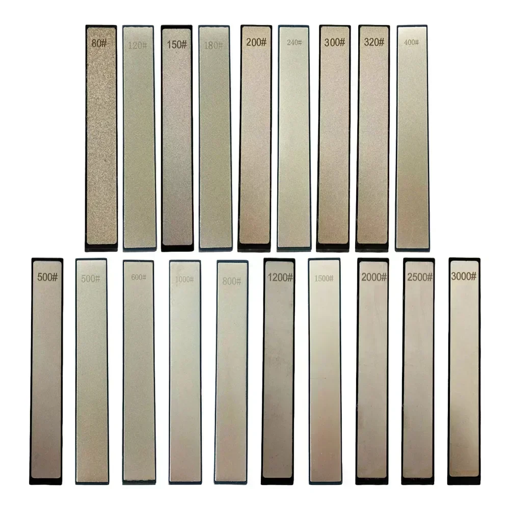 80~3000grit Diamond Whetstone Strip 160*23mm Emery Sharpening Tools Household Fixed Angle Blade Sharpener Kitchen Supply Knife Sharpener Kitchen Knife Sharpener Knife Sharpening Stone Diamond Sharpening Stone