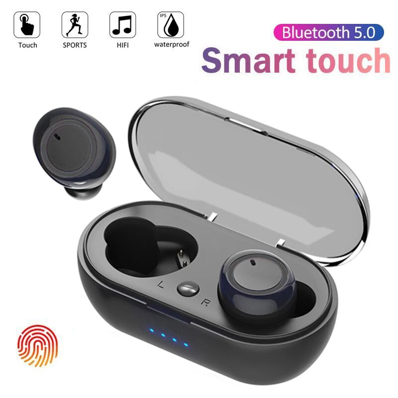 Оригинальные наушники TWS Y50 Fone Bluetooth спортивные уличные Беспроводные с сенсорным